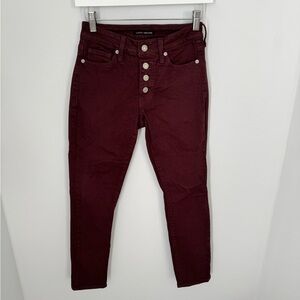 Lucky Brand High Rise Burgundy Jeans